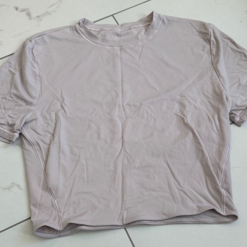 lululemon athletica Light Pink Nulu Tee
